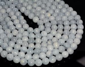 Perles de pierre perles de calcite bleues bijoux en pierre lâche pierres précieuses lisses collier de cristal de guérison perles cristal naturel grossiste - Product Image 4