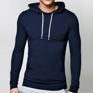 Sudaderas con capucha ajustadas para hombre, venta al por mayor, sudadera de 320g, logotipo de impresión personalizado de alta calidad, suéter liso con capucha, grueso y pesado - Product Image 5