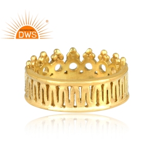 Latest Handmade <b>Brass</b> Set Round Band <b>Ring</b> for Women Jewelry Manufacturer - Product Image 4