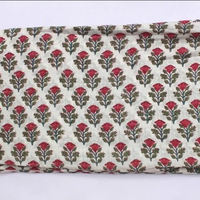 Prix d'usine vente en gros indien fait à la main bloc imprimé vêtements d'été femmes Kaftan peignoir culotte robe occidentale tissu Textile