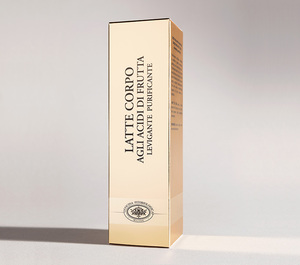 Latte per il corpo Gold Line di alta qualità con acidi della frutta Made in Italy Made in Milan 200 ml per uso alimentare per esportazione - Product Image 2