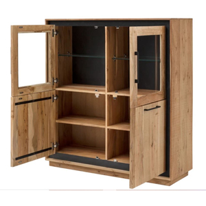 ตู้เก็บของไม้จริงดีไซน์ใหม่ทันสมัยสำหรับห้องนั่งเล่น ใช้งานได้หลากหลาย เหมาะสำหรับบ้านสไตล์ฟาร์มเฮาส์ โรงแรม ห้องน้ำ ห้องออกกำลังกาย และเก็บไวน์ - Product Image 2