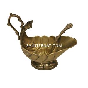 Home Hotel Restaurante Otro uso del evento Cuenco de servidor decorativo Acabado chapado en oro Diseño en relieve Cuenco de servicio de metal - Product Image 1