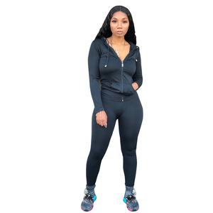 Monos de cintura alta con cuello de pico para mujer, ropa Sexy con patrón de tela de plomo, Material de tejido de punto, 2019 - Product Image 4
