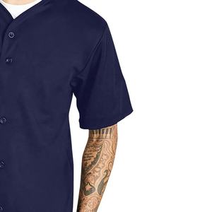 Camiseta de béisbol en blanco de hombre de tela suelta transpirable Lisa OEM color personalizado a demanda del cliente para camisetas de béisbol de hombre - Product Image 2