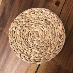 ราคาถูกขายส่งผักตบชวา Placemat ฟางที่มีผู้ถือกรณี - Product Image 3