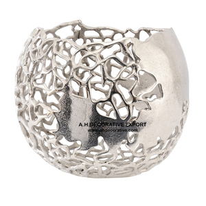 New Design Modern Chrome Plated Handmade Metal Center <b>Table</b> Vase for Wedding and Home Indoor Decoration - Product Image 6