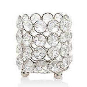 Candelabro votivo de luz de té de cristal de Metal de calidad de tamaño y diseño personalizado hecho a mano indio para restaurante comedor decorativo - Product Image 1