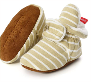 Botines de algodón orgánico para bebé, botines de algodón 100% orgánico unisex - Product Image 2