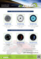Ap02 — capteur électrique LED bleu, jauge de Suspension, double affichage, 52mm