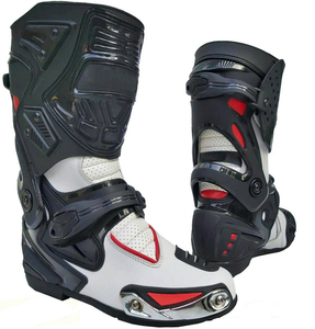 Bottes en cuir pour moto personnalisées, bottes de course pour motocyclistes professionnels, vente en gros, qualité supérieure, 1 pièce, vêtements de sport, taille plus - Product Image 1