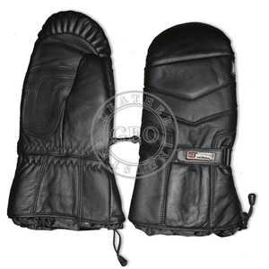 Gants de ski en cuir véritable sur mesure pour hommes et femmes - Product Image 3