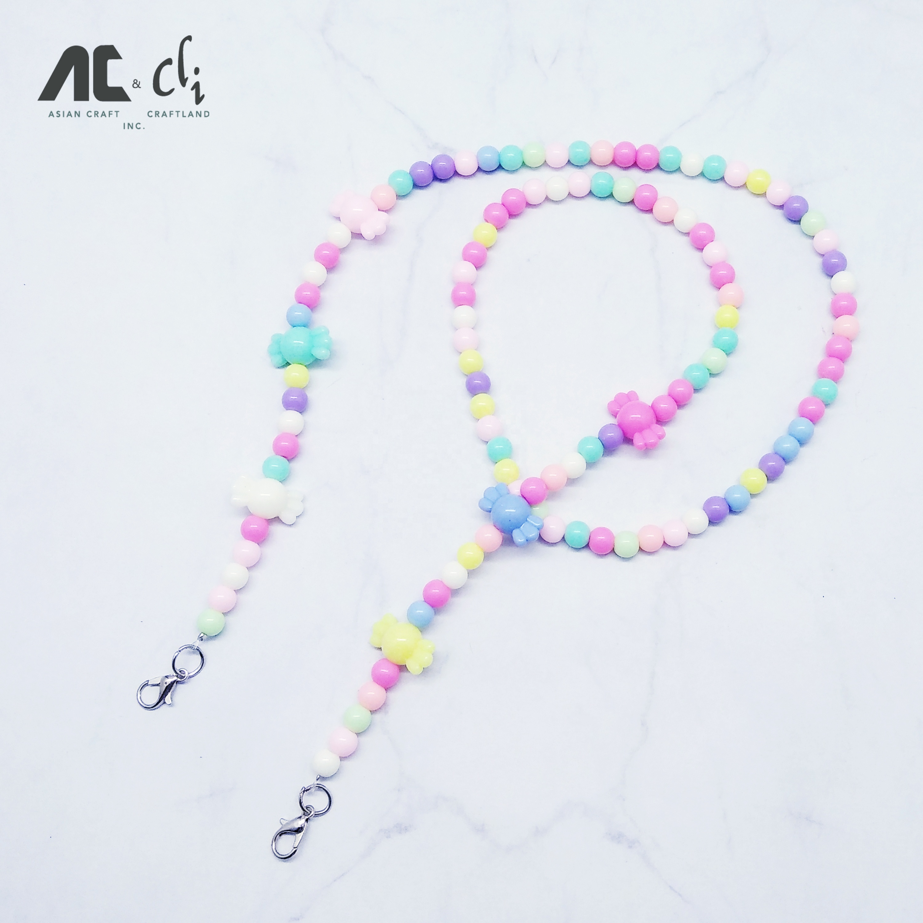 Трендовый чехол для ожерелья 2022, держатель для очков с бисером, ремешок с бисером, держатели для ожерелья для женщин и девушек, бусины с бантом