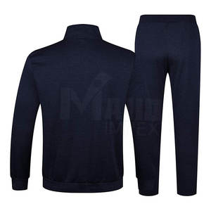 Survêtement Slim Fit noir personnalisé de haute qualité pour hommes vêtements de sport en gros pour l'hiver pour hommes - Product Image 2