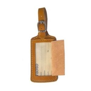 High Quality Custom Logo Genuine Leather <b>Luggage</b> <b>Tag</b> Luxury Travel Name <b>Tag</b> with Luxury Style - Product Image 1