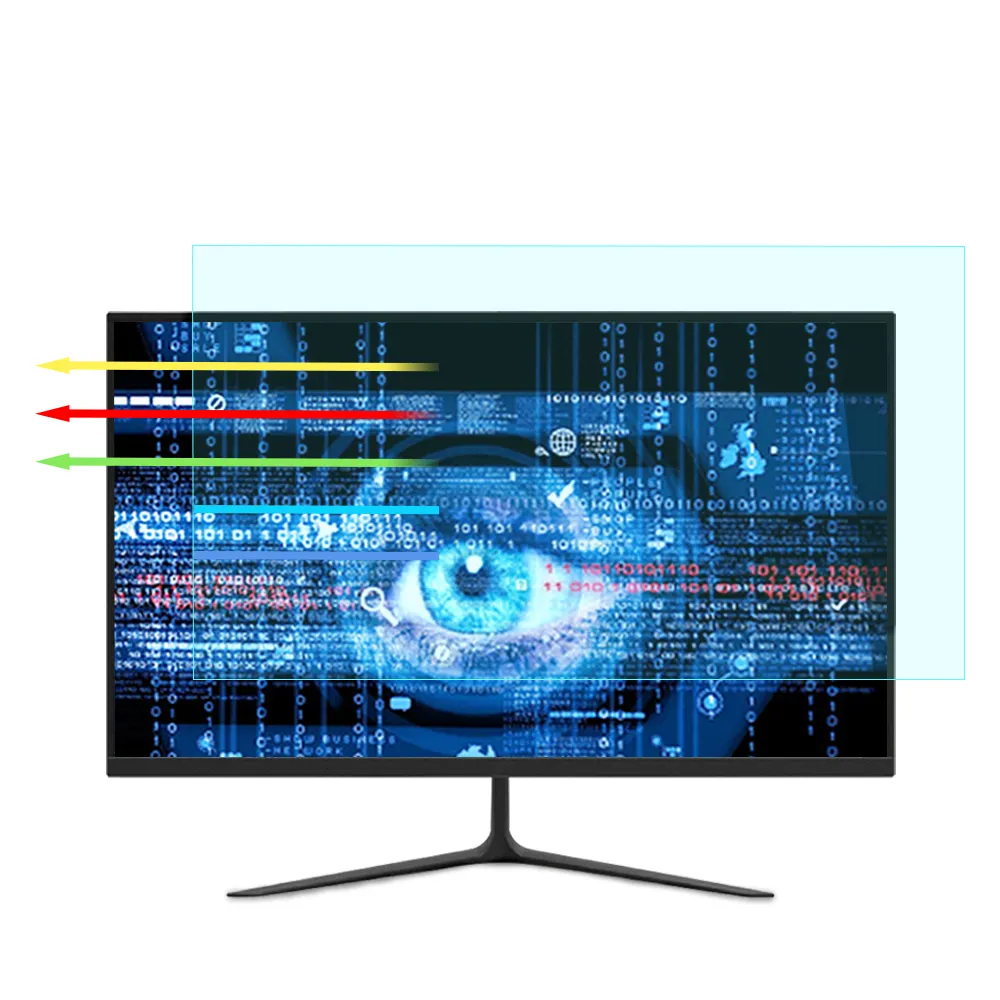 LFD302 אנטי-כחול אור גבוהה שקוף מלא כיסוי מסך מגן עבור מחשב 24 אינץ 16:9 נייד comput מסך מגן
