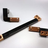 Tuyau/Plaque/Barre de distribution isolante en cuivre/aluminium de qualité supérieure, pureté 99,90 %, modèle CST BI, divers équipements de distribution carrés et plats