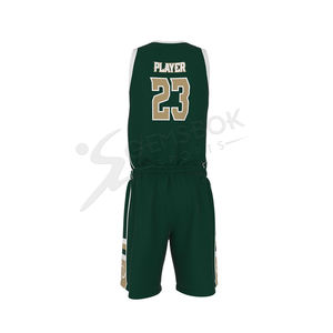 ชุดเครื่องแบบบาสเก็ตบอลคอวีแห้งเร็ว,ชุดเครื่องแบบบาสเก็ตบอลสวมใส่สบายขายส่งแบบระเหิดสั่งทำ - Product Image 5