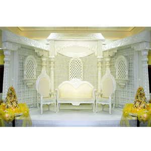 Eventos de lujo y decoración Marfil Boda Etapa Houston Boda Tema blanco Etapa Elegante Recepción DE BODA Sweetheart Stage USA Venta - Product Image 1