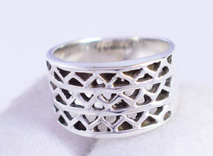 Pure 925 Sterling Silver Cage Designer <b>Rings</b> Wholesale Solid Band Filigree <b>Ring</b> Top Selling Good Quality <b>Plain</b> Fine Jewelry - Product Image 6