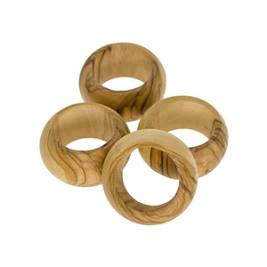 Ensemble de ronds de serviette en bois de style nouveau fait à la main de haute vente pas cher Accents de maison d'axiome direct d'usine pour des occasions de table - Product Image 4