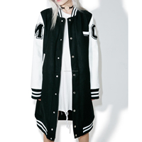 Jaket Varsity Wanita Terbaru Model 100% Bordir Kustom Wol Fleece MSWLVJ01 Ramah Lingkungan Bernapas untuk Musim Dingin