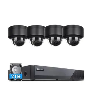 Fornitore all'ingrosso 5mp Dome impermeabile Bullet sistema di sicurezza domestica 8ch Nvr kit Poe Nvr kit telecamera Ip