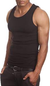 Camisetas sin mangas transpirables de secado rápido para hombre, de talla grande, de punto, Griptight Fitness GF-25323 - Product Image 2