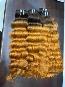 วิกผมหยิกเป็นลอนสีส้มรากเข้ม100% สำหรับผู้หญิงผิวดำ