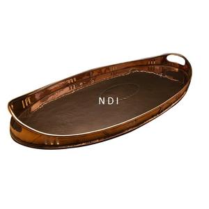 Bandeja DE SERVICIO DE cena de diseño exclusivo, vajilla de restaurante, accesorios de decoración, suministros de alimentos ovalados, bandeja de Metal - Product Image 1