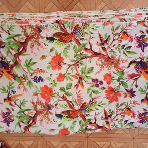 Tela de algodón con estampado de bloque hecho a mano, Material de vestir, fabricante y venta al por mayor - Product Image 4