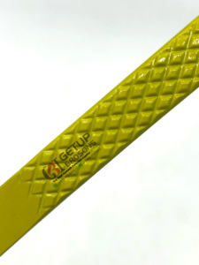 แหนบต่อขนตา45องศาเคลือบผงสีเหลืองแบบมืออาชีพอุปกรณ์เสริมความงามโลโก้ออกแบบได้ตามต้องการ - Product Image 2