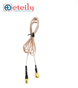 Assemblage de câbles RF personnalisés SMA (M) connecteur st avec câble RG178 + SMA (F) connecteur st ETEILY fabriqué en inde - Product Image 1