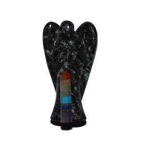 Hecho a mano 7 Chakra lápiz punto obsidiana Natural Ángel curación amor Torre y pirámide tallada Feng Shui estilo ágata técnica - Product Image 1