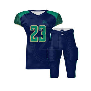 Conjunto de Jersey y pantalón de fútbol americano hecho a medida al por mayor, uniformes de fútbol americano de poliéster 100% de la mejor calidad - Product Image 2