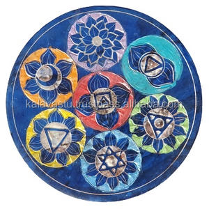 Palo de incienso de CHAKRA y soporte de cono en acabado de color, soporte de ceniza Agarbatti para decoración del hogar - Product Image 1