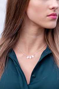 92.5 Sterling Silver 16"<b>Long</b> Natural Rainbow Moonstone Faceted Pentagon Shape Blue Fire Handmade <b>Necklace</b> - Product Image 5