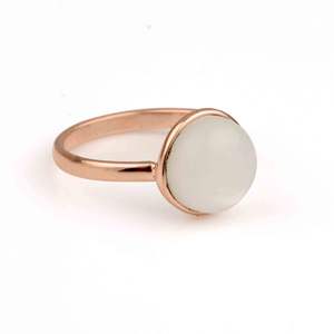 2025 Natural White <b>Moonstone</b> Excellent Quality 925 Sterling Silver Wedding Rose Fine Ring Women Eternity Vermeil Fine <b>Jewelry</b> - Product Image 1