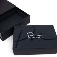 Boîtes en papier d'emballage de vêtements noirs mats de luxe fermetures magnétiques pliables de logo de tache UV pour des chaussettes