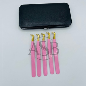 แหนบขนตาสแตนเลสแบบมืออาชีพปลายแหลมเครื่องมือความงามที่ใช้ทดสอบอย่างยั่งยืนแหนบขนตาสำหรับบูต - Product Image 3