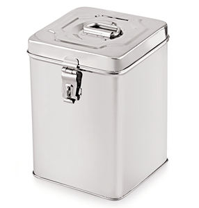 Ustensiles de cuisine ménager en acier inoxydable, de forme carrée, étanche, pour ranger des graines alimentaires, Snacks et boîtes de rangement - Product Image 1