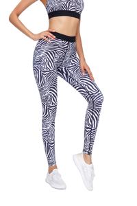 Mallas estampadas con sublimación reflectantes para mujer, ropa deportiva de entrenamiento, Yoga, gimnasio, venta al por mayor - Product Image 4