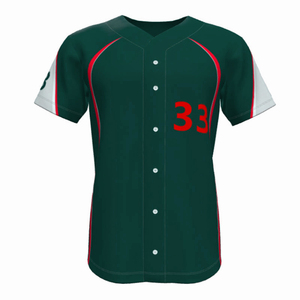 Camiseta de béisbol para jóvenes 100% poliéster ropa deportiva característica transpirable - Product Image 1