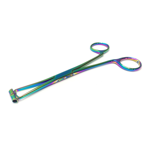 Pince à septum en acier inoxydable antirouille de 15.5 cm instrument de soins personnels de beauté multicolore pour les soins de piercing corporel vente en gros - Product Image 1