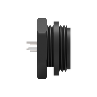 Mini-DIN 3P Buchse mit Rückverschluss, Löttyp, 12V Automobilsteckverbinder