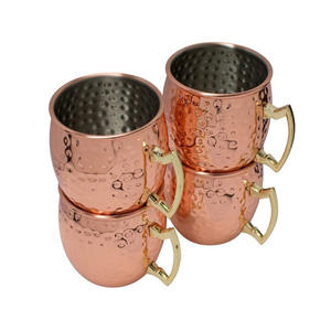 Vente chaude meilleure qualité en gros cuivre Mule tasses martelé Moscou Mule tasse ensemble tasse de haute qualité de fabricant indien - Product Image 1