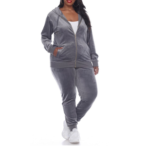 Conjunto de chándal de algodón 100% informal de invierno talla XL unisex, pantalones ajustados y Sudadera con capucha de terciopelo de manga larga, ropa de calle con logotipo personalizado para hombre - Product Image 3