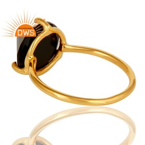 Atest-Anillo de Plata de Ley 925 chapado en oro de 18K, anillo MIDI de piedras preciosas de ónix negro natural, joyería fina - Product Image 3