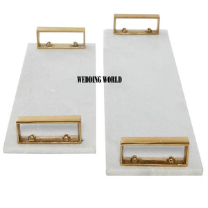 Fabricante de plato de servicio de mármol, bandeja hecha a mano de calidad superior, forma personalizada, venta al por mayor, nueva bandeja de mármol de lujo - Product Image 6