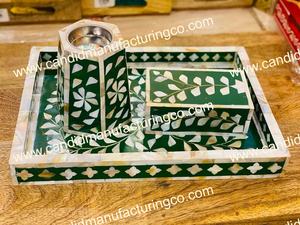 Juego de Quemadores de Incienso Ecológicos con Incrustaciones de Madreperla, Estilo Náutico, Decoración para el Hogar, Artículo de Lujo de China - Product Image 2